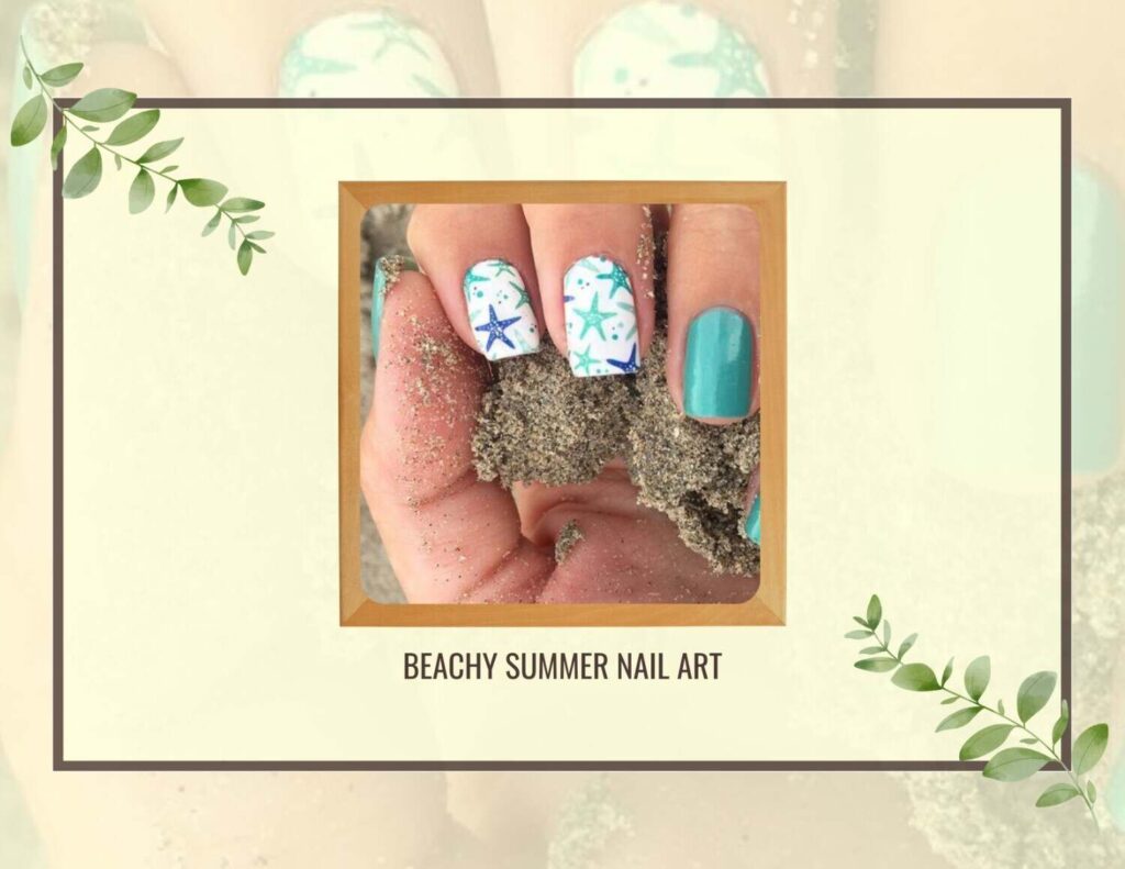 Beachy Summer Nail Art