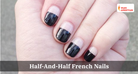 Half-And-Half French Nails