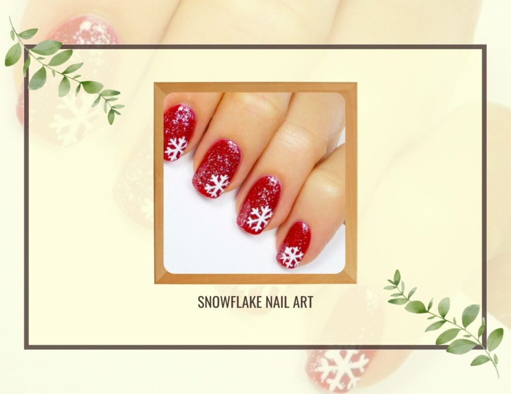 Snowflake Nail Art