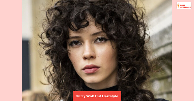 Curly Wolf Cut Hairstyle