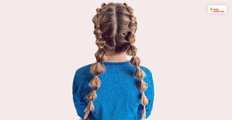Bubble Braid Two Ponytail Hairstyles