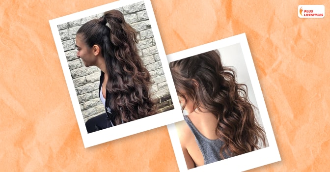 Half Ponytail Wavy Hairstyles With Loose Curls