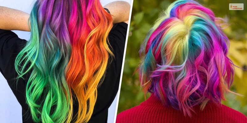 Rich Rainbow Layered Hair
