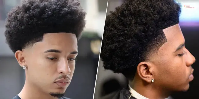 Taper Fade Afro with a Twist