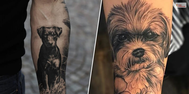 Dog Tattoo On Forearm