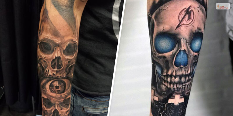 Heavy Metal Skull Tattoo