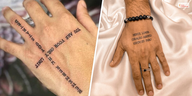 Quoted Hand Tattoo