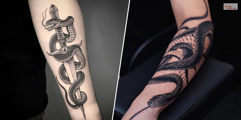 Snake Tattoo On Forearm