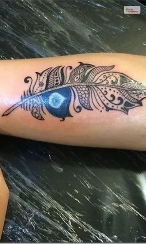 Peacock Evil Eye Tattoo