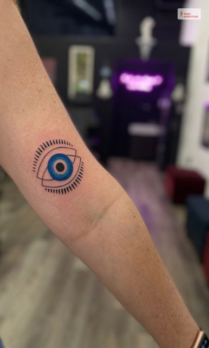 Wristlet-Like Evil Eye Tattoo Design