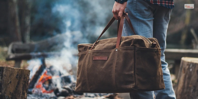 Waxed Canvas Weekender Bag