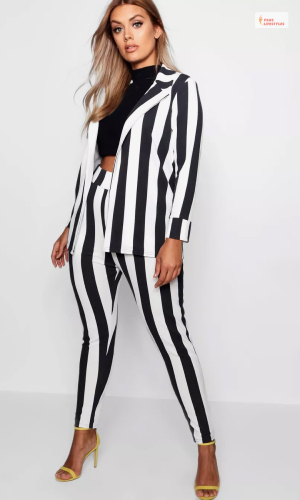 Black And White Pinstripe Suit