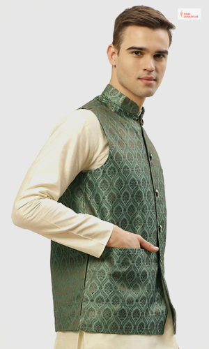 High-Neck or Mandarin Collar Waistcoat