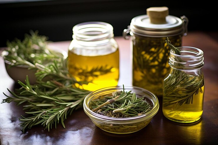 Mixing Rosemary Oil