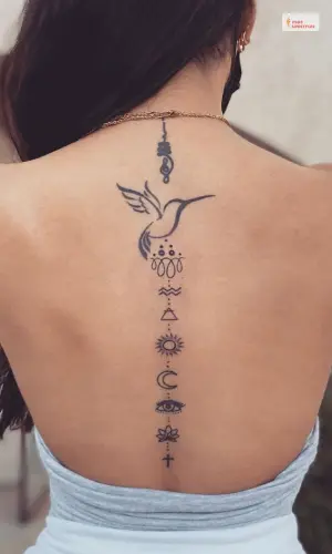 Bird Spine Tattoo 