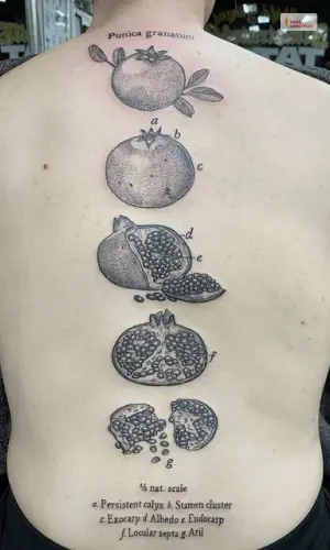 Fruit Spine Tattoo