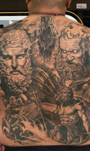 God Spine Tattoo