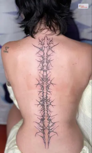 Gothic Spine Tattoo