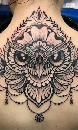 Owl Spine Tattoo