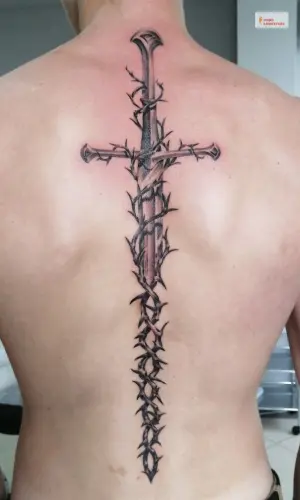 Sword Spine Tattoo