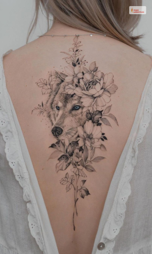 Wolf Spine Tattoo