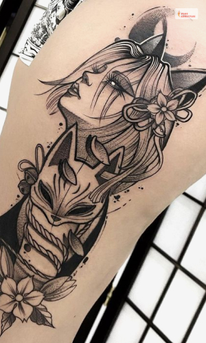 Japanese Style Demon Tattoo