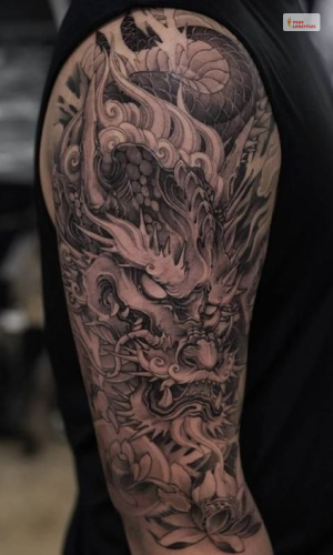 Japanese Style Dragon Tattoo