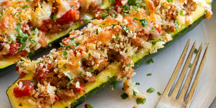 Stuffed Zucchini Boat 