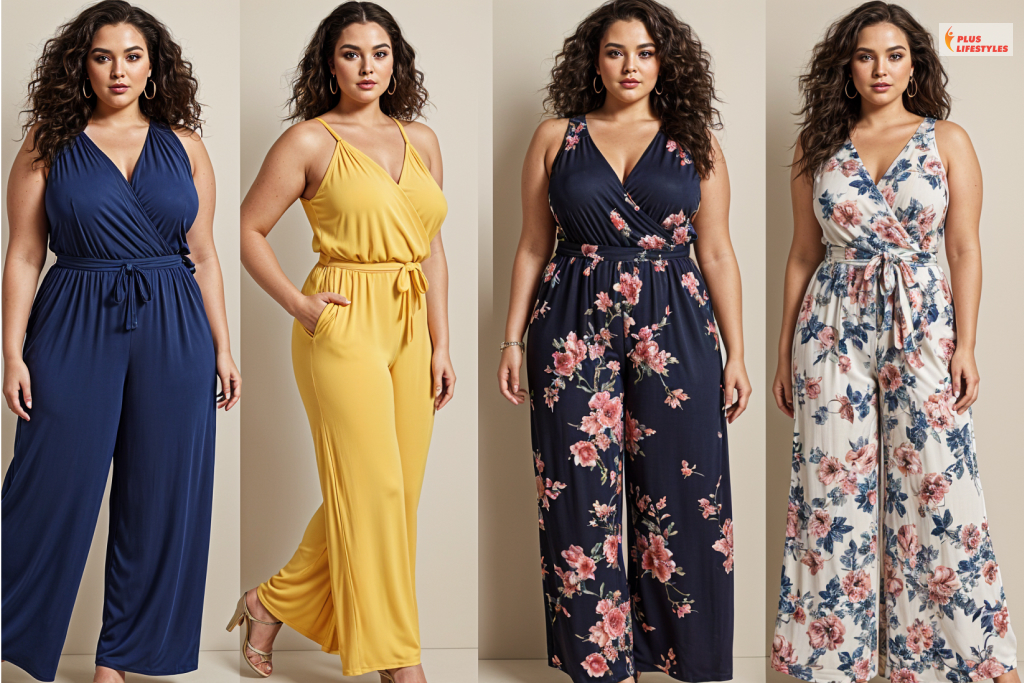 Success Palazzo Jumpsuit For Plus-Size